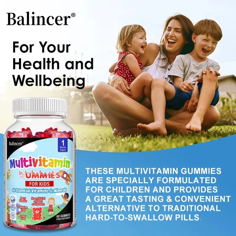 Gomas multivitamínicas infantis - 16 vitaminas e minerais essenciais - apoiam o crescimento e o desenvolvimento saudáveis — image 6