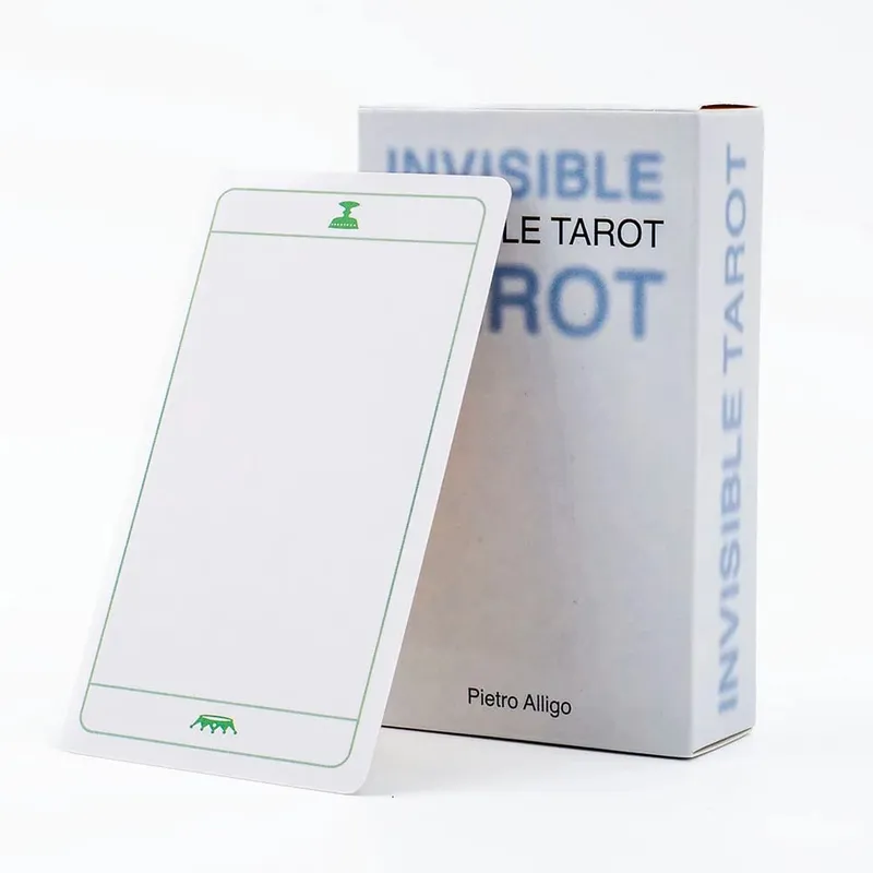 Invisible Tarot 78 Blank Cards Create Your Own Tarot Deck 10.3*6cm Practicing Your Vision of the Invisible For Family Party — image 1