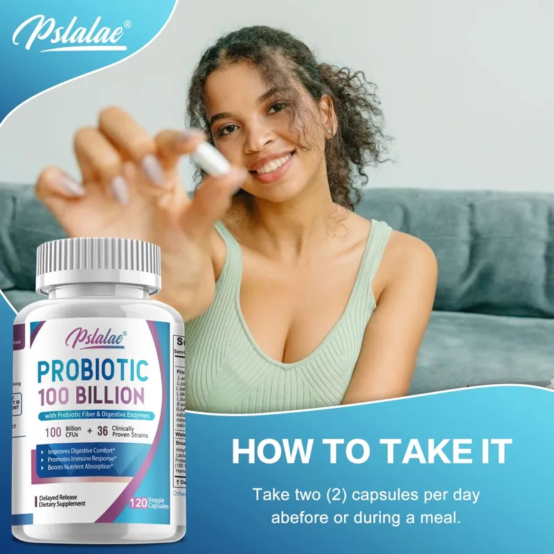 Probiotics 100 Billion - Help with Intestinal Health Nutrient Digestion Weight Management Bloating Relief Calorie Control