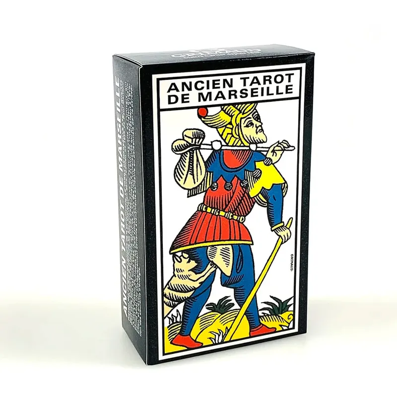 French Ver. Ancien Tarot De Marseille Deck Vintage Divination Tarot Deck Fortune Telling Board Game Cards Game for Beginner