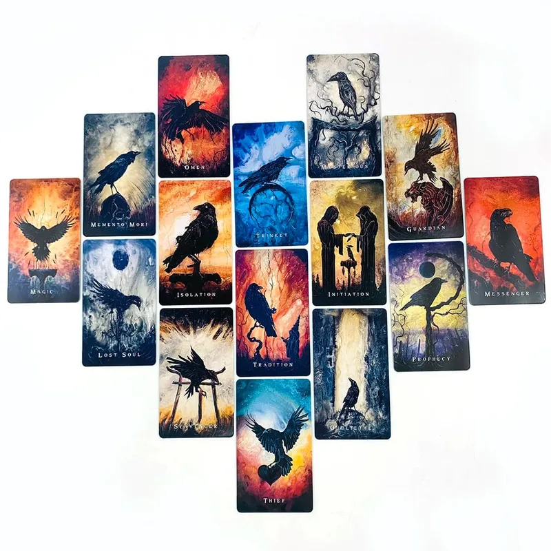 Exquisite Oracle Deck A 53 Cards Oracle Deck With Featuring Surreal & Fantasy Raven Art Perfect For Divination & Gift Giving