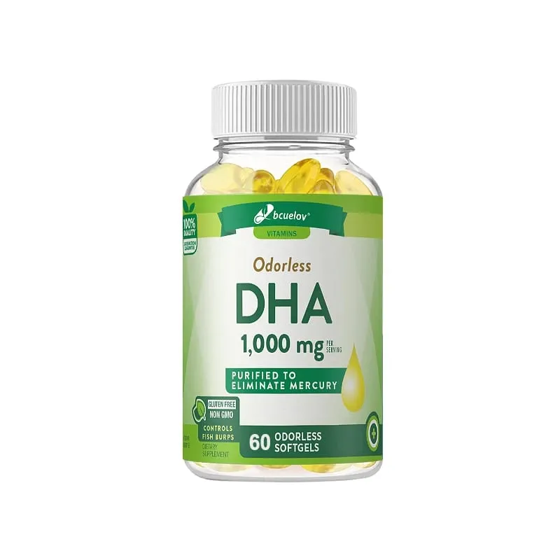 Bcuelov 高效 DHA - 支持大腦健康和認知功能 提高專注力和智力思維