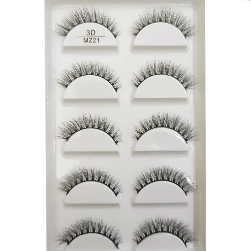 Novo 28 estilos 5 pares de cílios postiços de vison natural maquiagem extensão de cílios falsos cílios postiços maquiagem beleza cilios