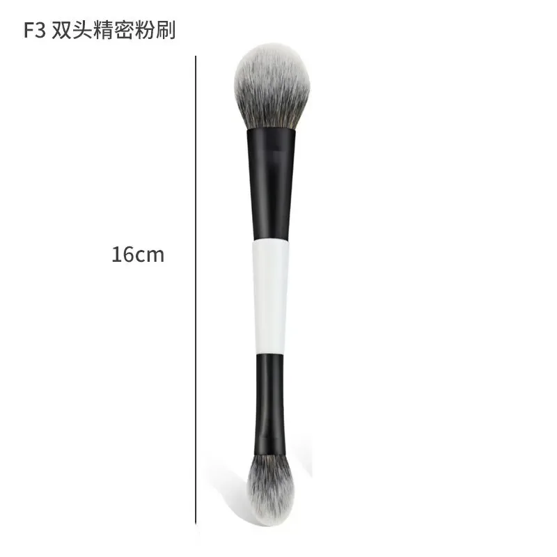 Conjunto de pincéis de maquiagem de cabeça dupla F1-F4 para base blush destacando ferramentas de beleza modelador facial pincéis cosméticos
