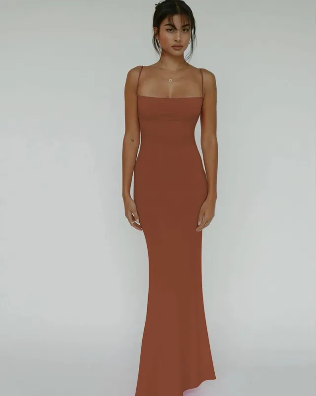 Hugcitar verão sólido sem mangas sem costas elegante sexy bodycon y2k maxi vestido de baile roupas femininas festa de aniversário casual y2k