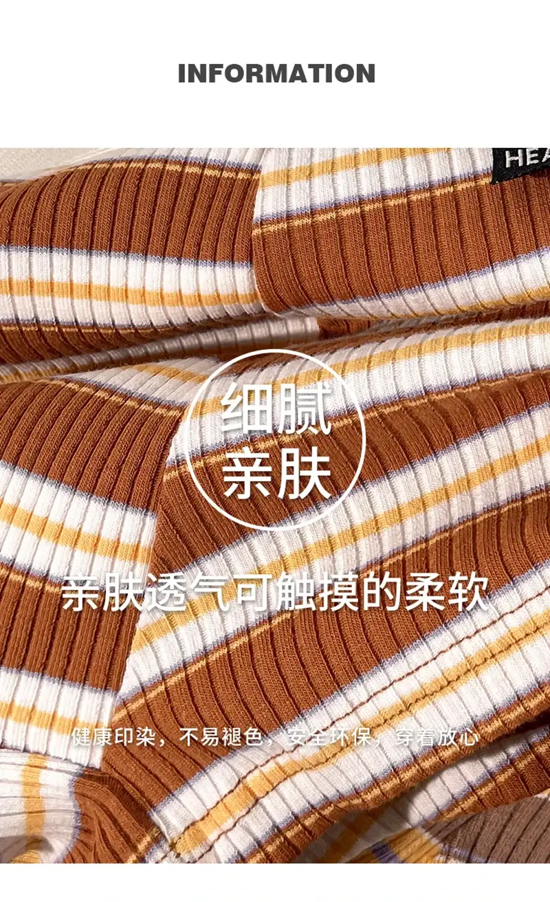 Men's Cotton Panties Sexy Stripe Comfortable Underpants Elastic Breathable Boxer Shorts U Bulge Pouch Male Underwear Cueca Homme