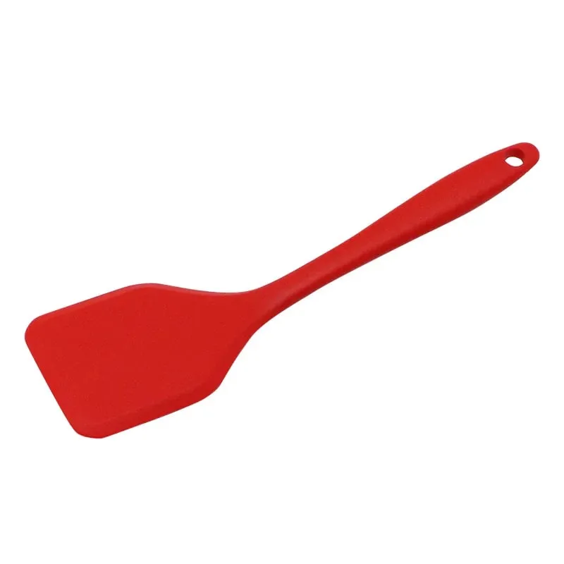 Espátula de silicone para vazamento de cozinha, pá densa, omelete, peixe frito, espátula antiaderente, ferramentas de cozinha, 1 peça