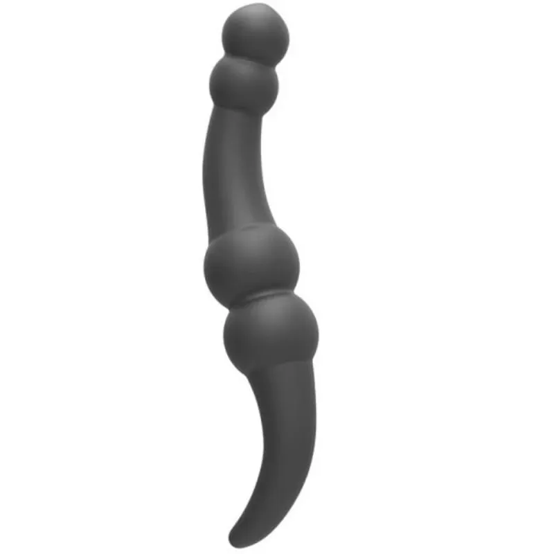 Plugue anal de silicone de duas cabeças, bastão de massagem estimulante para casais, prazer de próstata, ferramenta de masturbação feminina, brinquedo sexual adulto