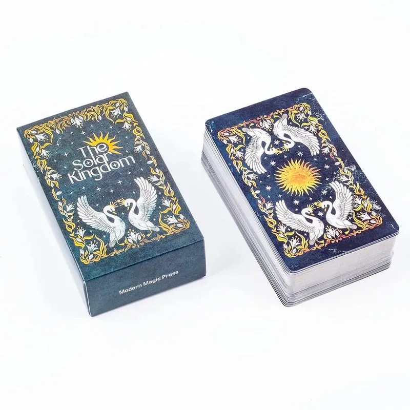 Baralho de tarô do reino solar, conjunto de 78 cartas oracle para visão cósmica e adivinhação, versões em inglês, edição de jogo de tabuleiro