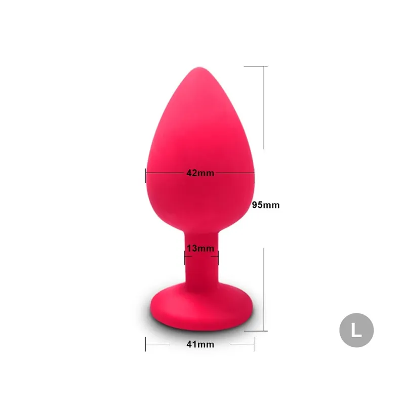 S/m/l plug anal vibrador de bunda feminino/homem silicone macio em forma redonda bala erótica anal plug bala gay brinquedos sexuais para adultos — image 27