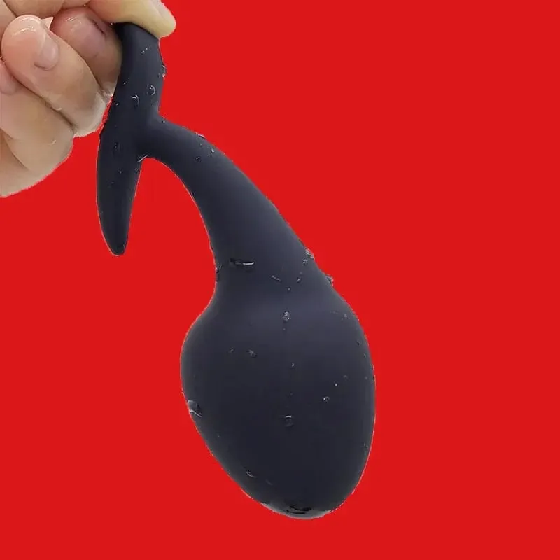 Dilatador anal de silicone, mas plugue anal em formato de girino, plugue anal, plug anal, contas de ânus, brinquedos sexuais de âncora, massagem de próstata