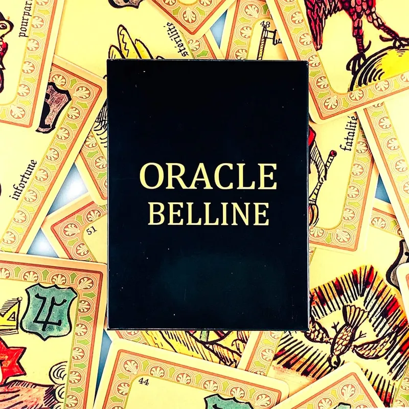Oracle Belline Cards French Version Fortune Divination Oracle Cards Mysterious Psychic Reading Cards Game for Paper Instruction