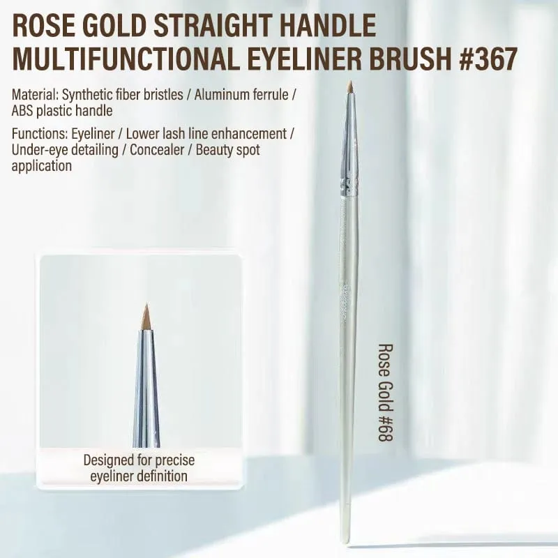 Conjunto de pincéis profissionais para maquiagem de olhos, 7 peças, ângulo dobrado, delineador e corretivo sob os olhos, Aegyo Sal, ferramenta de sombra e rasgo