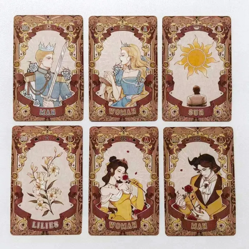 Conto de fadas Dream Lenormand Tarot Deck - 44 cartas Jogo de mesa Tema de ilustração para adivinhação e narrativa