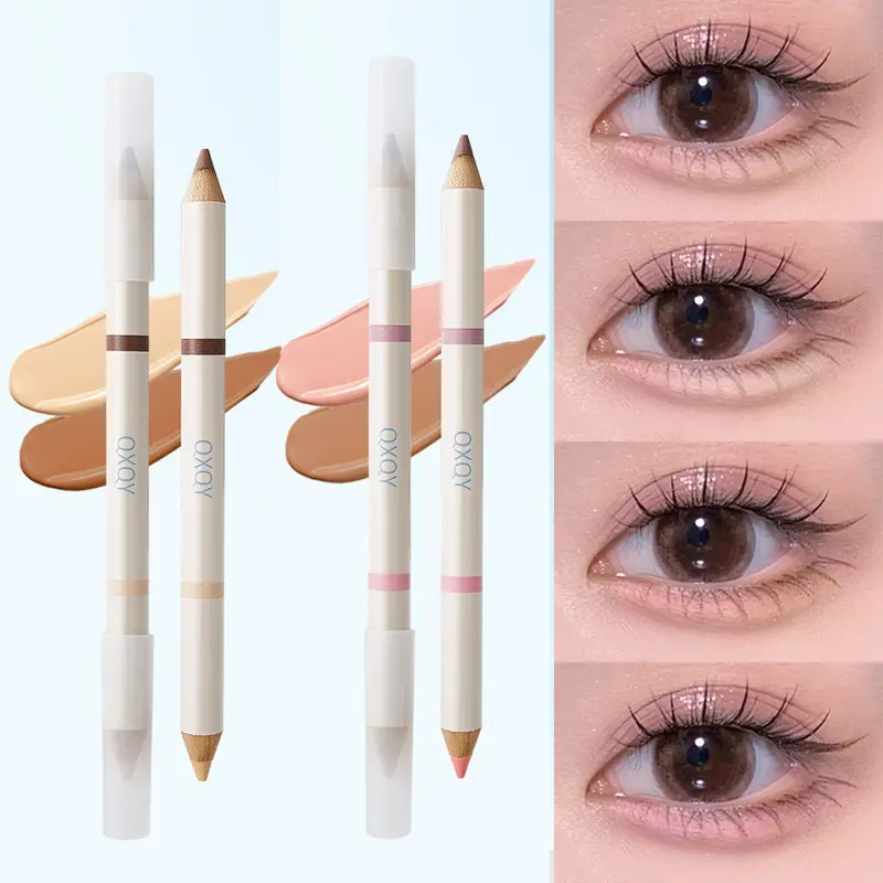 Double Tip Aegyosal Pencil Highlighter Matte Under Eye Tear Bag Liner Arrow Pen Eyeshadow Stick Korean Make Up Women Cosmetics