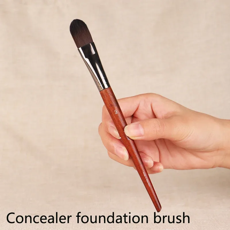 Professional Soft Makeup Brush Makeup Tools Liquid Foundation Concealer Make Up Brush Wood Handle Brushes Beauty Tool Wholesale — image 25