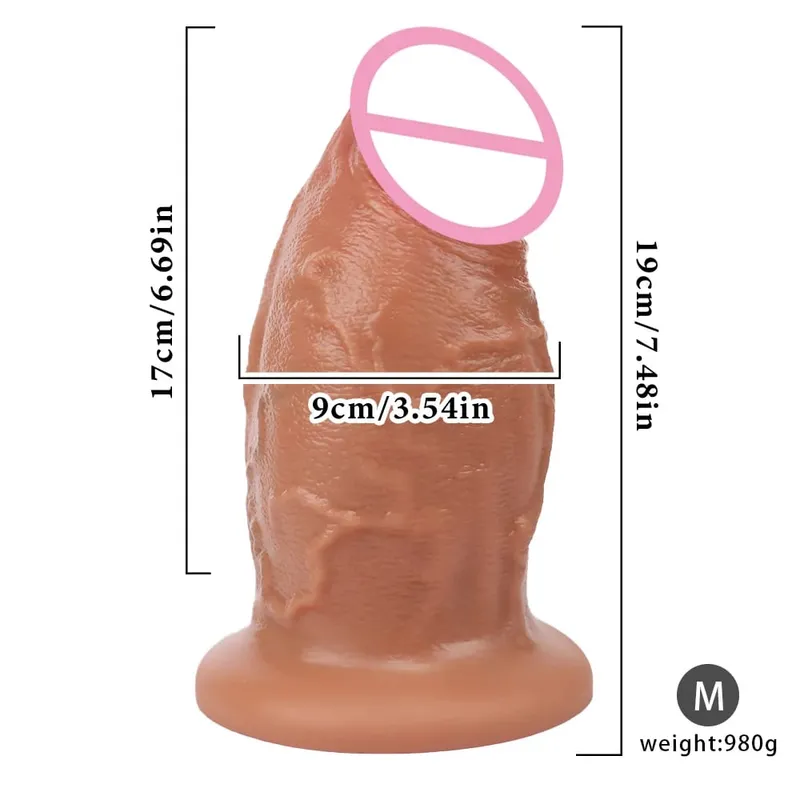Super Big Skin Dildo Penis Prostate Massager Strap-on Silicone Realistic Anal Plug Masturbator Sexy Adult Huge Dildos Sex Toys