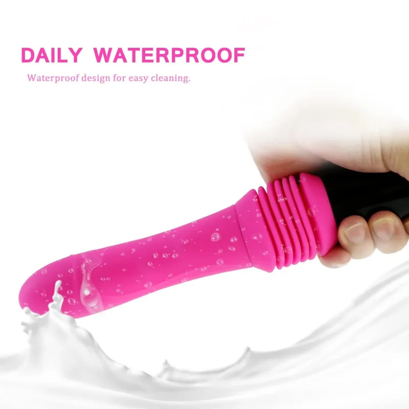 Vibrador telescópico vibrador automático para cima massageador ponto g empurrando buceta retrátil vibrar brinquedos sexuais de tamanho grande para mulheres