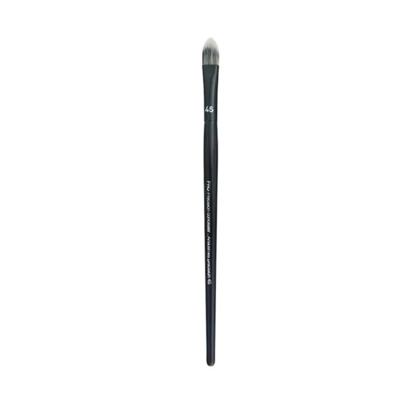 1pc maquiagem chanfrada fundação pó contorno sombra de olho escova ferramenta ultra macio compõem afilado liquidificador destaque sombra de sobrancelha