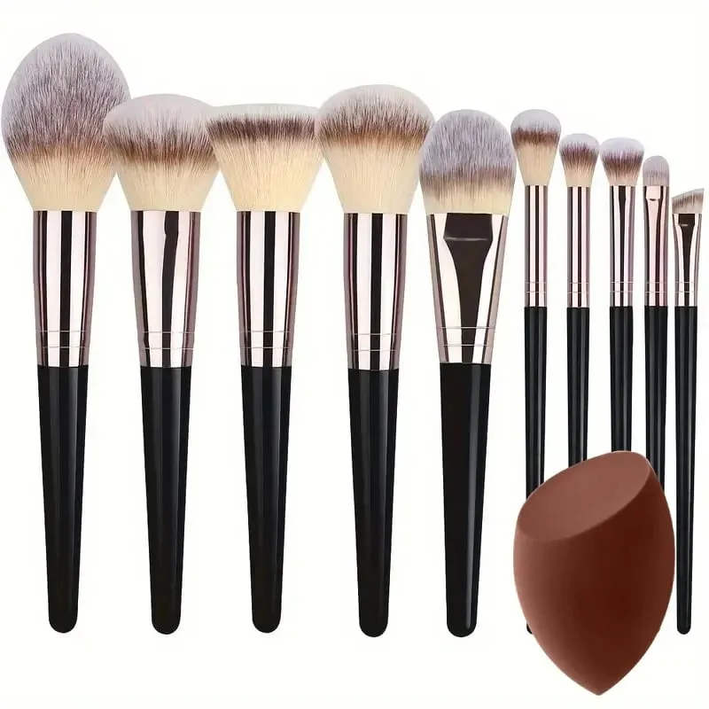 Profissional 3-20 pçs pincéis de maquiagem conjunto macio macio fundação sombra corretivo mistura kabuki ferramenta de beleza feminina