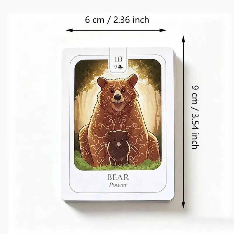 Simplicity Lenormand 甲板 41 張精美插圖卡片，具有有意義的象徵意義，帶有“是、否、也許”卡片 9*6 厘米