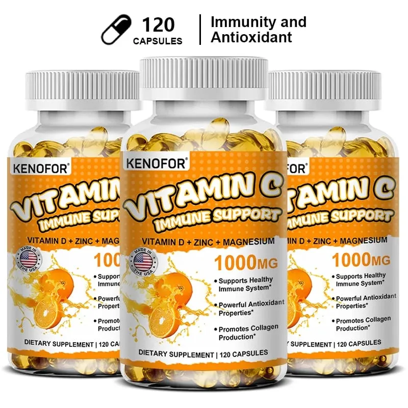 維生素 C 膠囊 抗氧化 支持免疫系統 細胞能量產生 皮膚美白和膠原蛋白合成