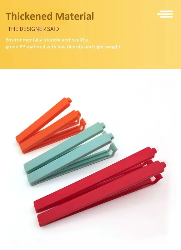 1pc/4 /8/10pcs clipes de vedação de plástico para cozinha alimentos frescor preservação clipes de vedação clipes de tamanho grande para lanches