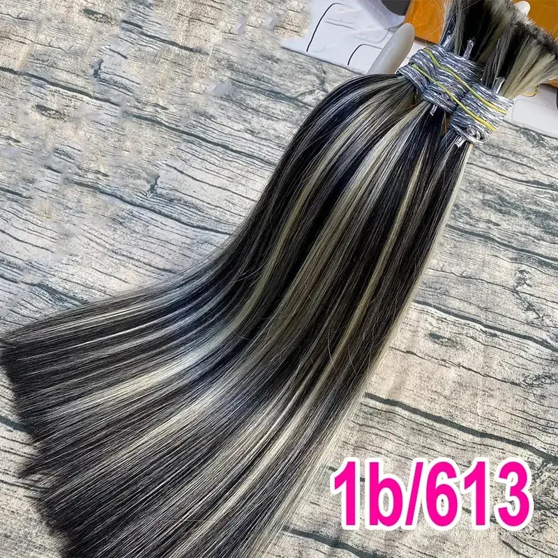 No Weft Virgin Bulk Human Hair Human Hair For Braiding 100% Unprocessed Human Hair Bulk Extensions Brazilian Natural Boho Braids