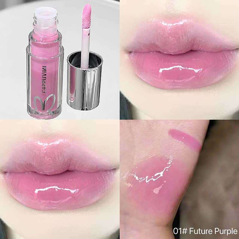 Marrom brilho labial esmalte duradouro brilho labial espelho de água brilho labial à prova dwaterproof água geléia plumping batom compõem hidratante matiz labial