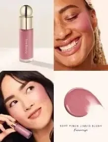 Autumn Rare Beauty Cream‑to‑powder Liquid Blush Mashed‑potato Texture Highlight Mirror Easy‑to‑apply Long‑lasting Blush Cream