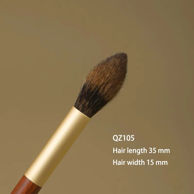 Professional Handmade Makeup Brushes 1PC Soft Squirrel Hair Blush Highlighter Brush African Rosewood Handle Make Up Brush