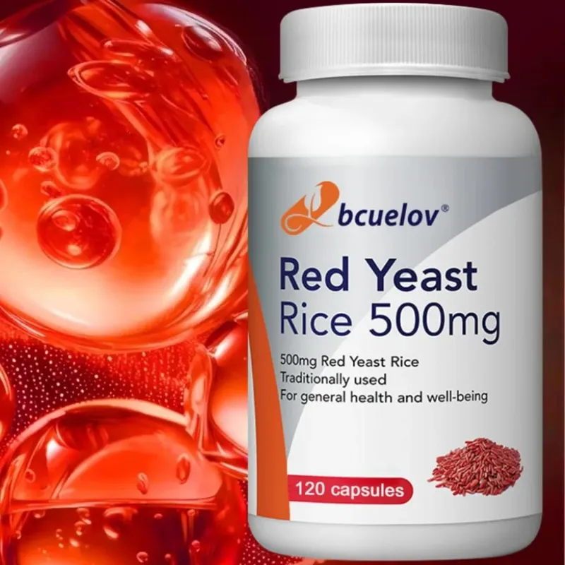 Extrato de Levedura de Arroz Vermelho 500 Mg Vegetariano – Fórmula Avançada para Coração Saudável para Suplemento de Saúde Cardiovascular — image 1