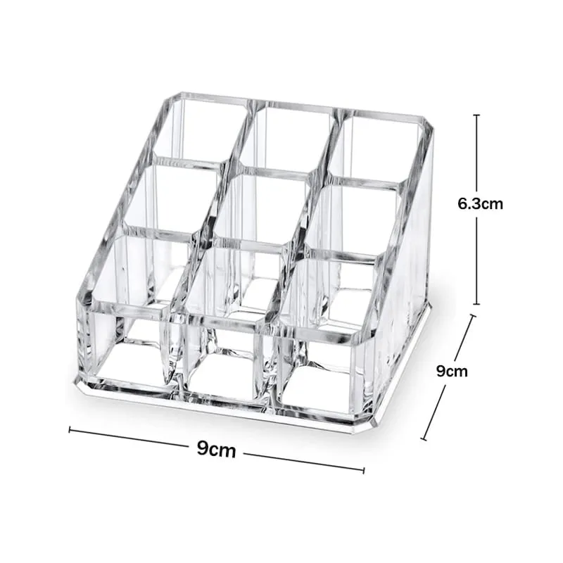 26 buracos acrílico pincéis de maquiagem titular desktop batom organizador delineador cosméticos caneta rack armazenamento transparente mostrando prateleira