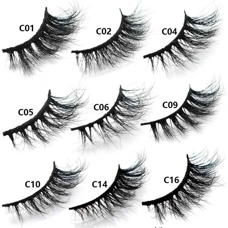 Half Eye Lashes Natural 3D Mink Short False Eyelashes Fluffy Wispy Cross Strip Fake Lashes Soft Half Eyelashes Extension Makeup — image 3