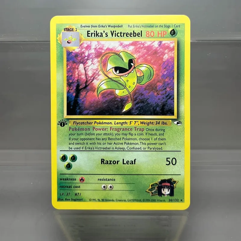 Cartas individuais PKM 1ª edição 1996 Raichu Charizard Dragonite PTCG Folha de cartas de jogo Coleção de cartas proxy PKM