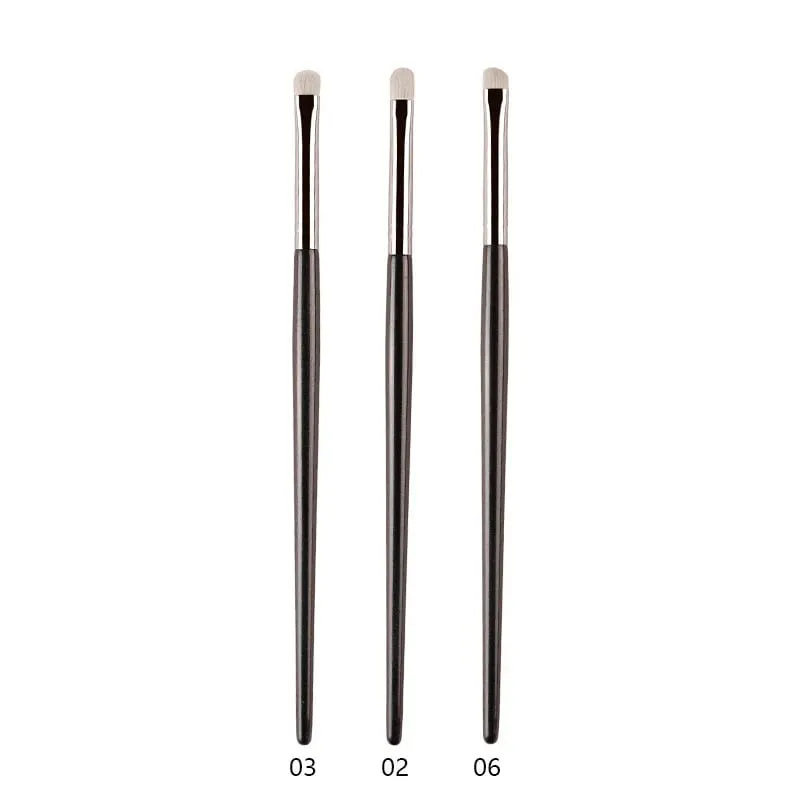 1pc White Pony Hair Eyeshadow Makeup brushes Small Smudge Precision Crease Detail Bevel Eye Shadow Make up brush Liner Lip