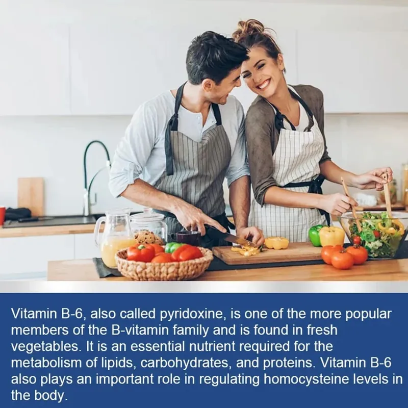 Vitamin B6 Capsules - Brain Function & Memory Concentration Cardiovascular Skin Hair Immune Non-GMO Dietary Supplement