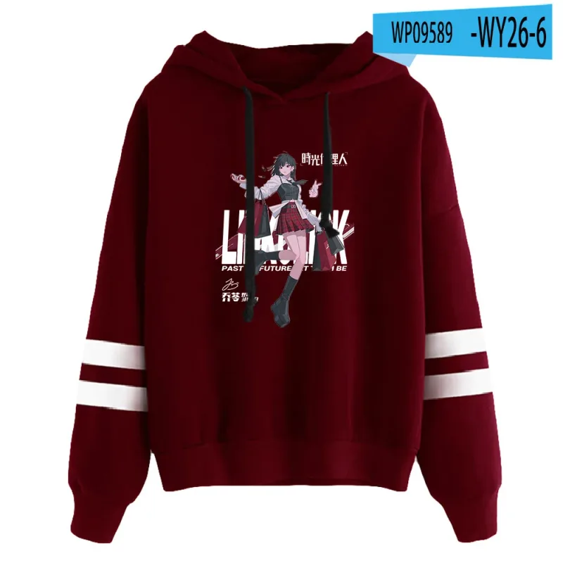 Link Click Anime Hoodie Unisex Pocketless Parallel Bars Sleeve Sweatshirts Women Men Hoodies Harajuku Streetwear Fashion Clothes