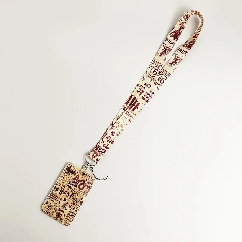 Credential Holder American Anime Lanyards for Key Neck Strap For Card Badge Gym Keychain Keyring Accessories Gifts