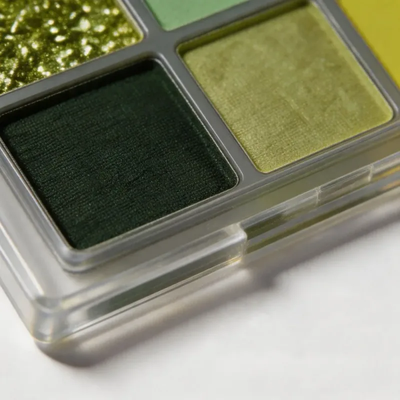 Paleta de sombras verde menta, 9 cores, fosca, brilhante, floresta, veludo, macio, misturável, natural, maquiagem diária para os olhos