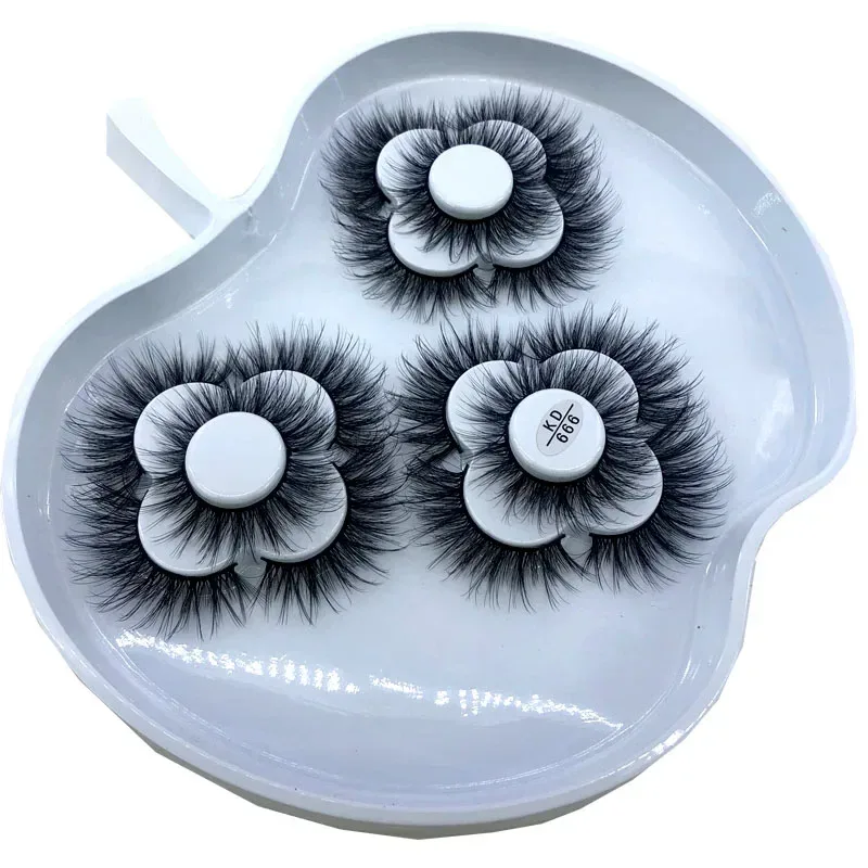 9 pares 3D macio vison cílios postiços feitos à mão finos fofos longos cílios naturais extensão dos olhos kit de maquiagem cilios