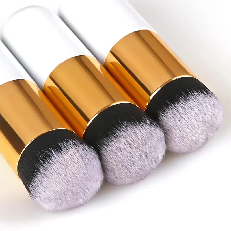 1 pçs novo chubby pier fundação escova plana creme pincéis de maquiagem profissional pincel de maquiagem cosmética