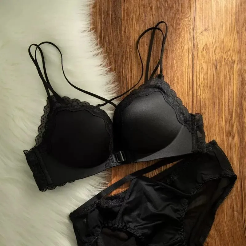 Pequeno busto frente gancho sem fio push up sutiã alças finas beleza volta anti flacidez lado peito suporte senhoras sutiã S-XL