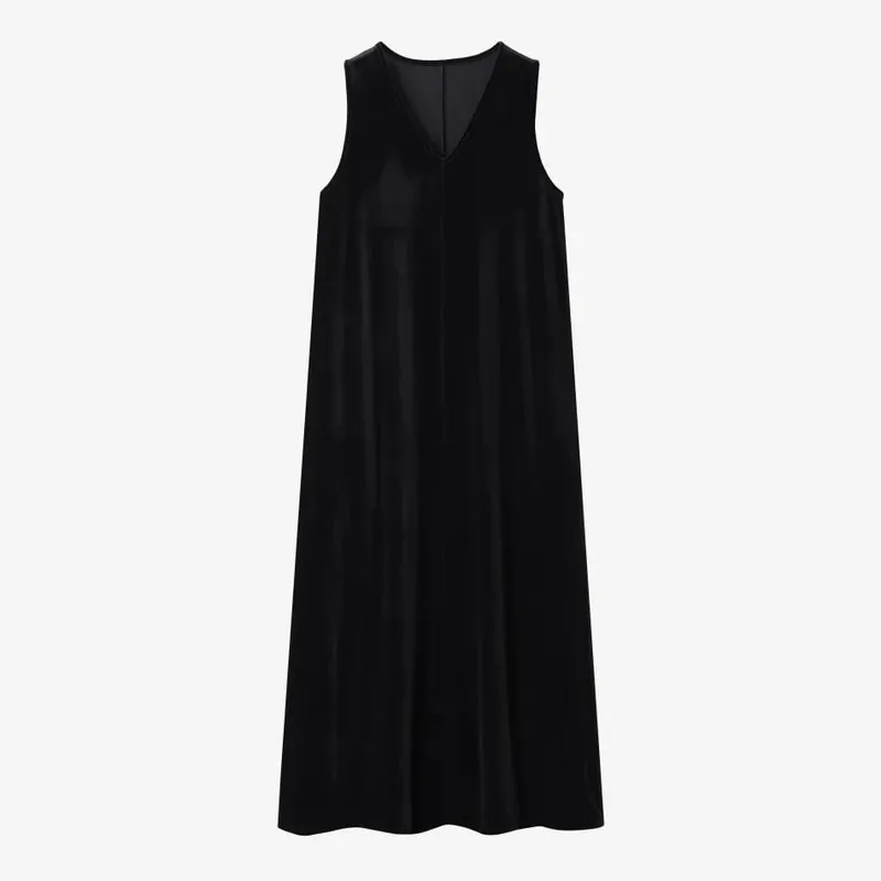 AS AW26 Velvet jumper dress with side pockets + Jersey basic mockneck