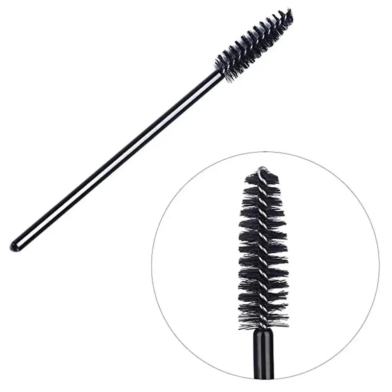 50/1000 件一次性睫毛刷 睫毛延長工具 眉刷 睫毛膏棒 塗抹器線軸 化妝工具 — image 4
