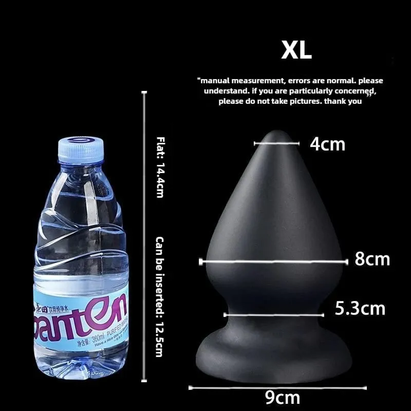 Enorme plugue anal líquido silicone macio cônico butt plug grandes vibradores anais para mulheres homens g-ponto/massagem de próstata 18 + brinquedos sexuais