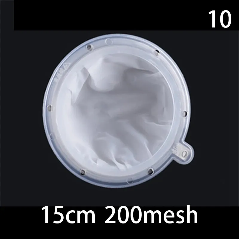 1pc 100/120/200/300/400/450 Mesh Nylon Filter Stainless Steel Funnel For Fruit Milk Traditional Chinese Medicine Oil White Wine