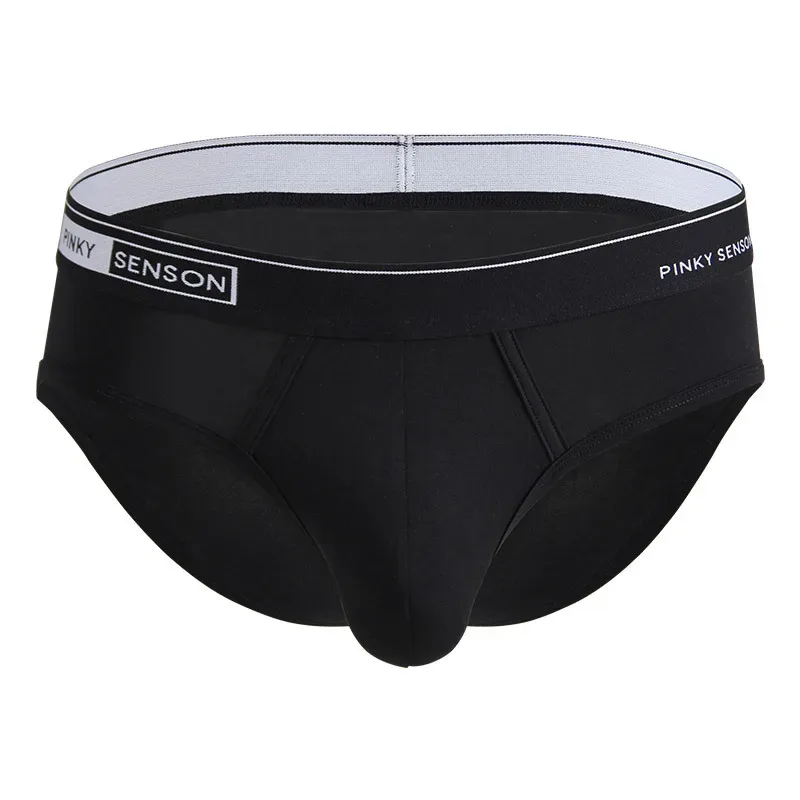 Tamanho grande novo sexy e respirável modal calças triangulares masculinas cor sólida meados de cintura cuecas para jovens cuecas para homem