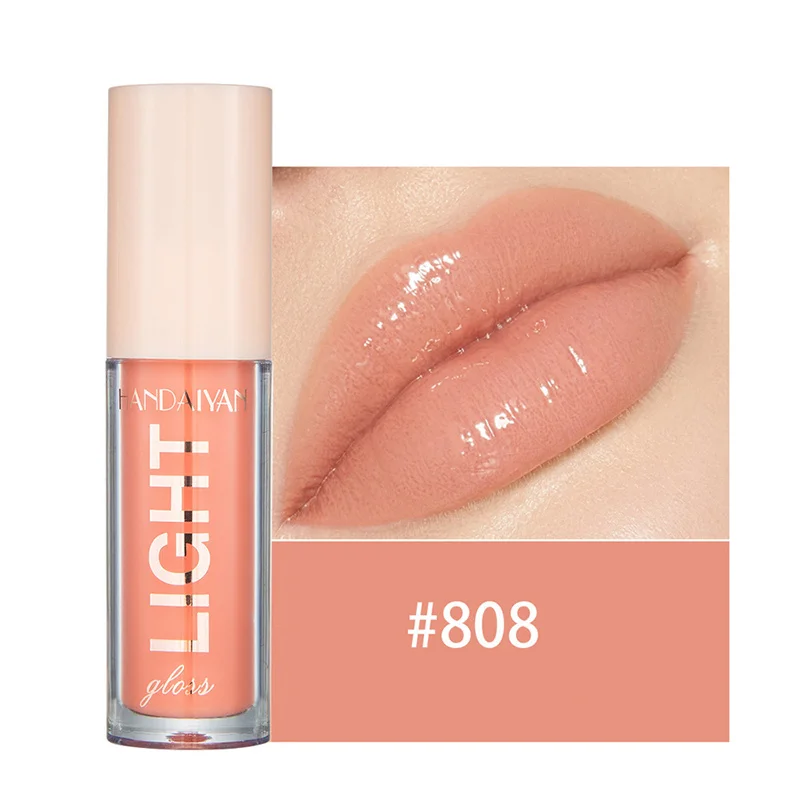 12 Colors Mirror Pearl Lip Gloss Long-lasting Moisturizing Shine Glitter Lip Glaze Waterproof Glass Liquid Lipstick Women Makeup
