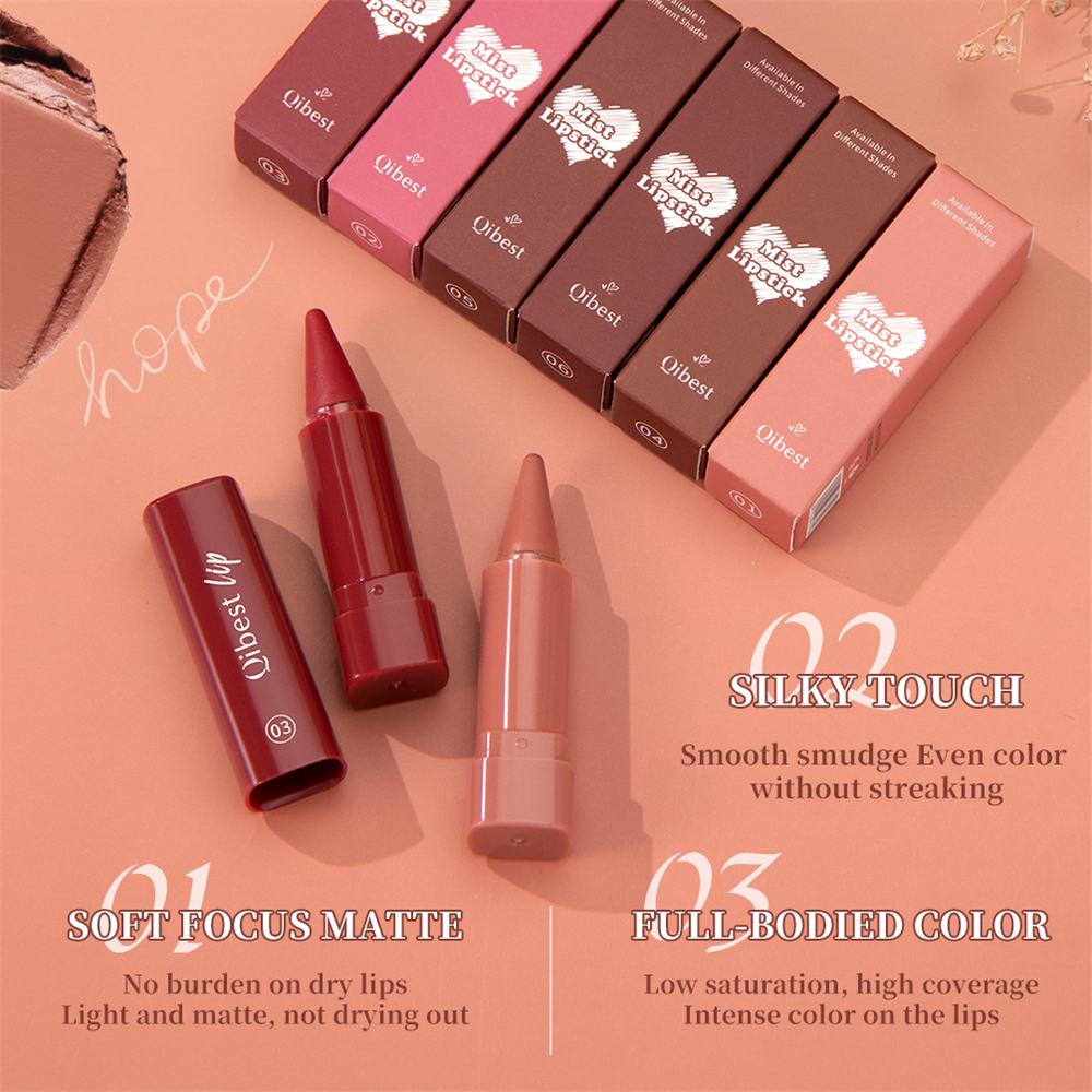 Batom torcido para lábios, caneta multiuso em pó, blush, veludo, fosco, à prova d'água, copo antiaderente, maquiagem labial